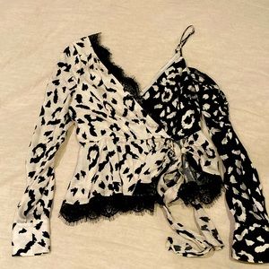 Self Portrait - Sexy Peplum Date Night Top